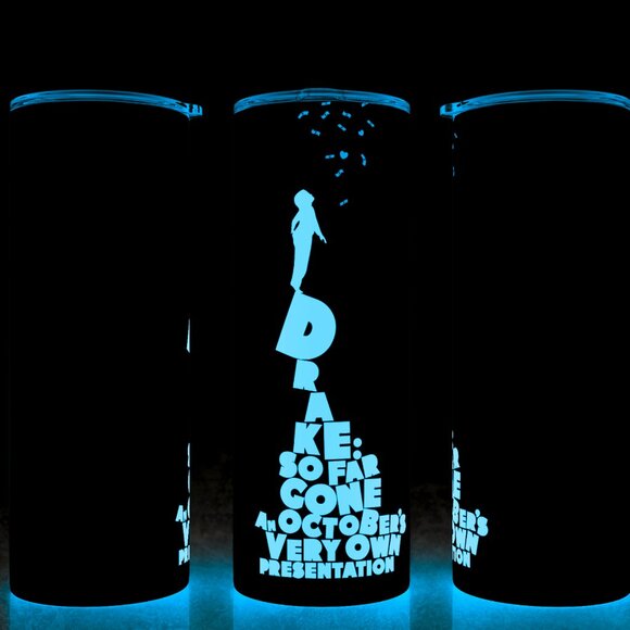 Glow in the Dark Drake So Far Gone Music Cup Mug Tumbler 20oz - Picture 1 of 4